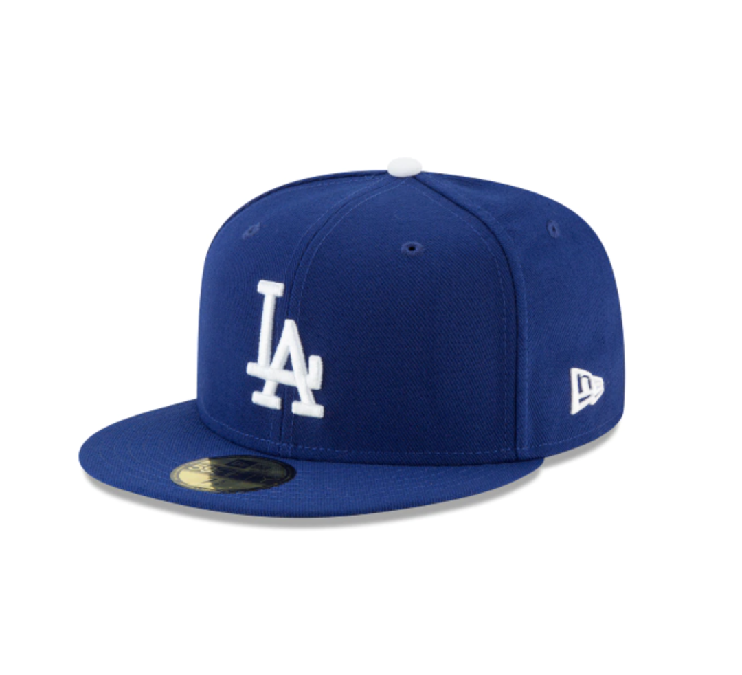 Los Angeles Dodgers New Era Royal Authentic Collection en el campo 59FIFTY